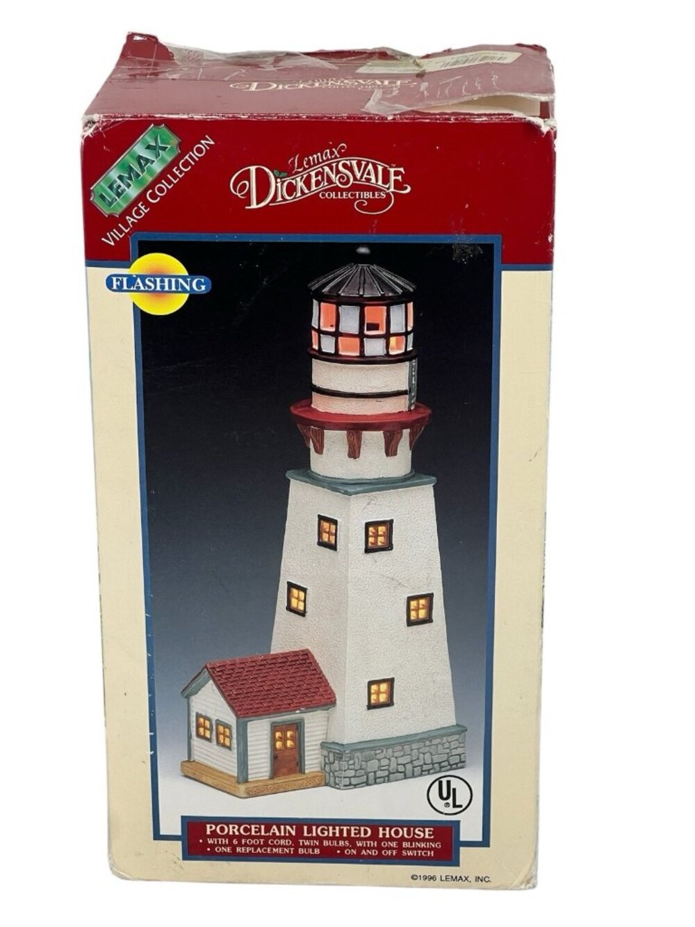 vtg1996 Lemax Dickensvale Collectable Lighted House Porcelain 10.5”